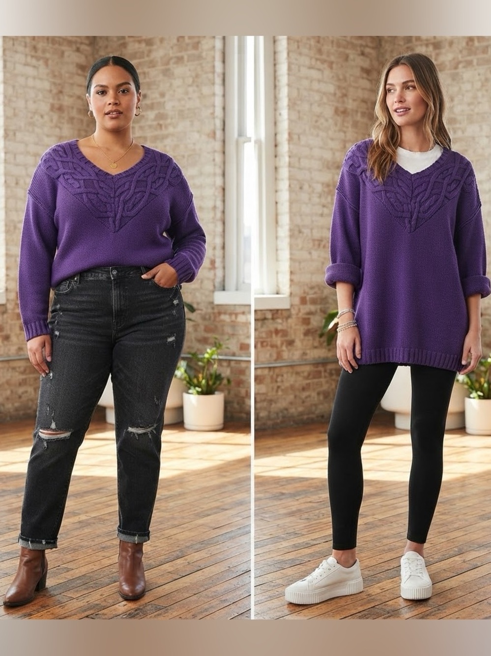 Vintage Oversized Sweater Pullover Retro Off Shoulder Sweater